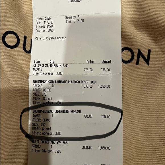 Louis Vuitton Luxembourg Sneaker - Picture 6 of 7